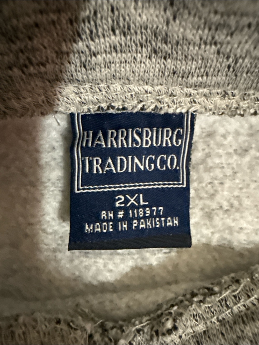 Harrisburg Trading Co Gray MAINE Moose Hoodie Pullover Cozy Cowl Neck 2XL - Picture 6 of 6
